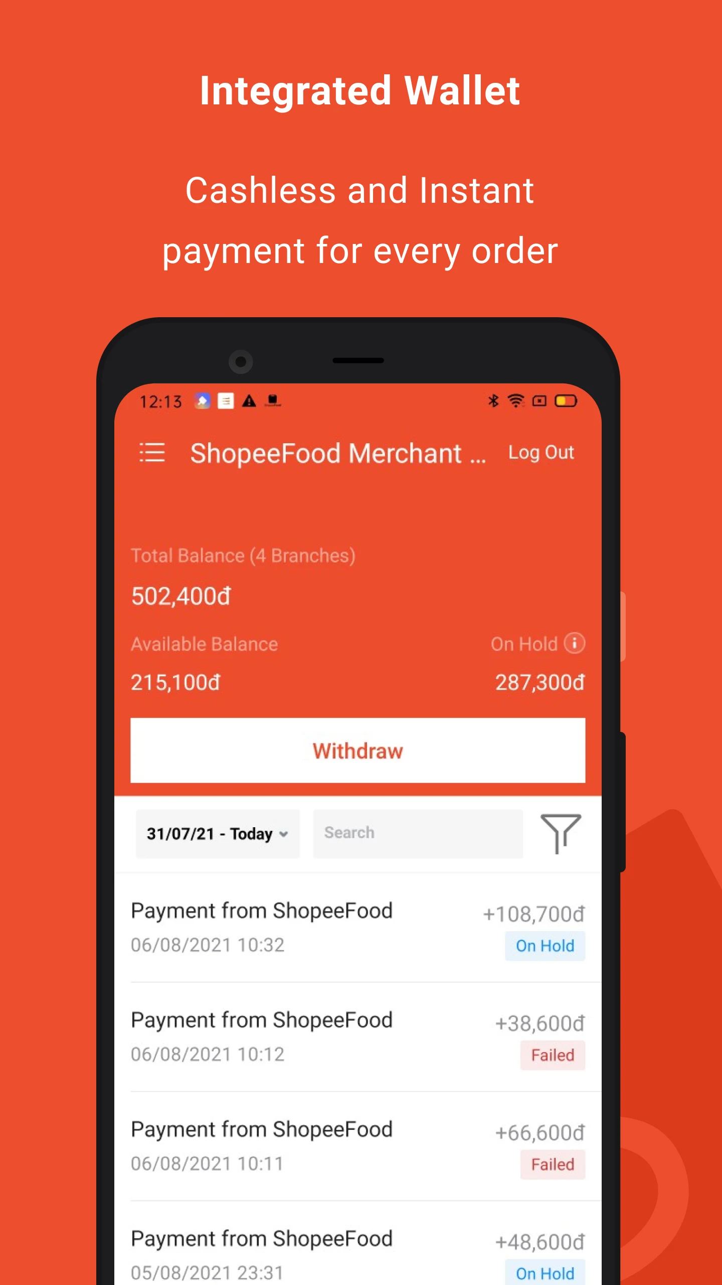 ShopeeFood - Đối Tác Nhà Hàng screenshot